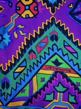 Liz Claiborne Multicolor Aztec Print Scarf